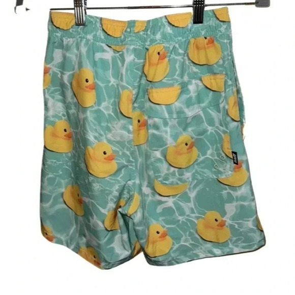 Neff Mint Green Rubber Ducks Swim Shorts Size Small - Picture 6 of 8